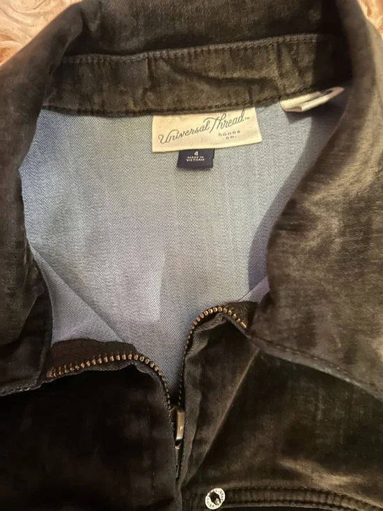 Universal Thread Black Velvet Utility Jumpsuit - Picture 4 of 5